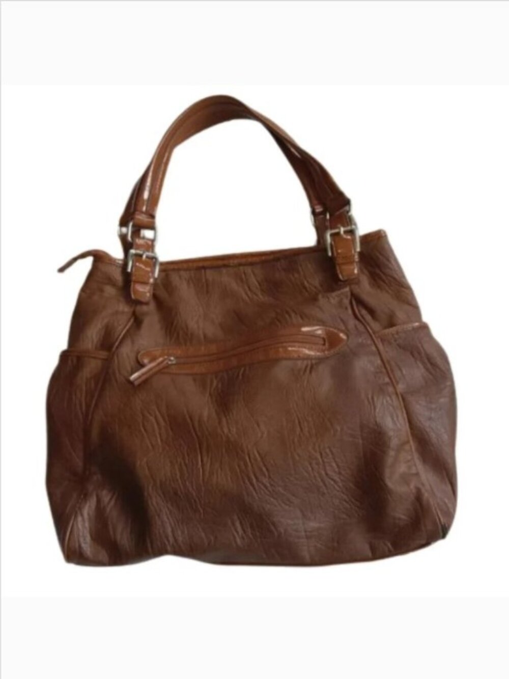 Aldo Faux Leather Oversized Brown Hobo Bag